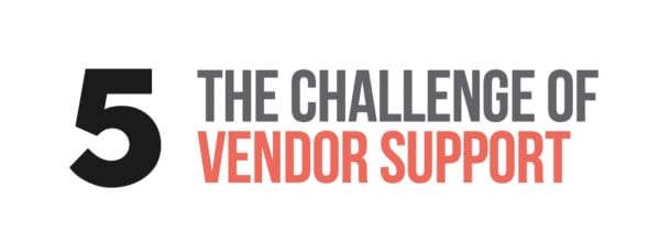 Five: The Challenge of Vendor Support